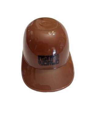 Travis Scott Astroworld Cap Mini Baseball Helmet Souvenir Brown New